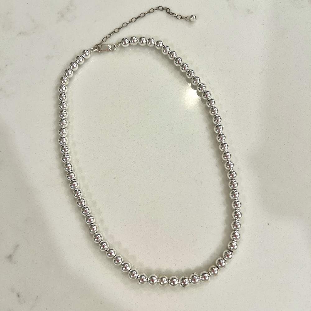 Silver Ball Necklace — Tiffany Lookalike